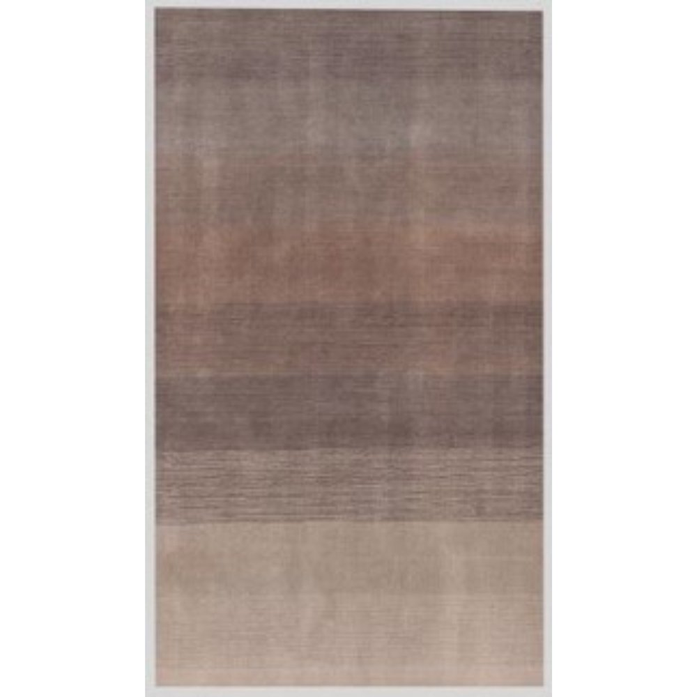 9' X 12' Violet Taupe And Brown Ombre Hand Loomed Area Rug