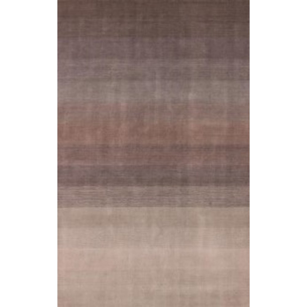 9' X 12' Violet Taupe And Brown Ombre Hand Loomed Area Rug