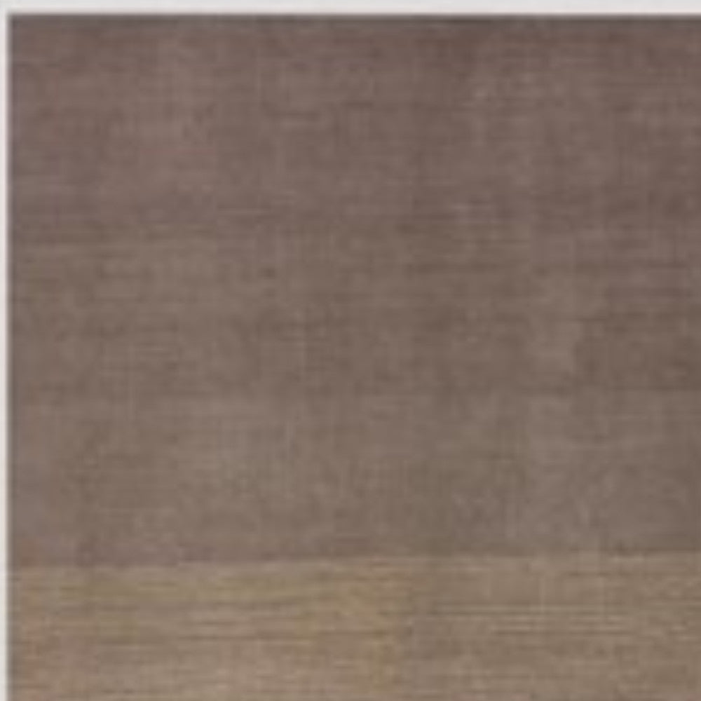 9' X 12' Gold And Rust Hand Loomed Area Rug