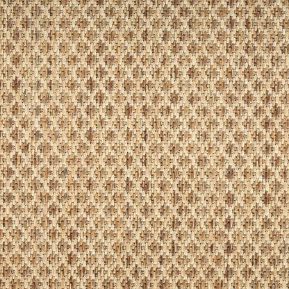 Natural beige woven fiber texture with a tight rectangular pattern; rustic rug or mat material.