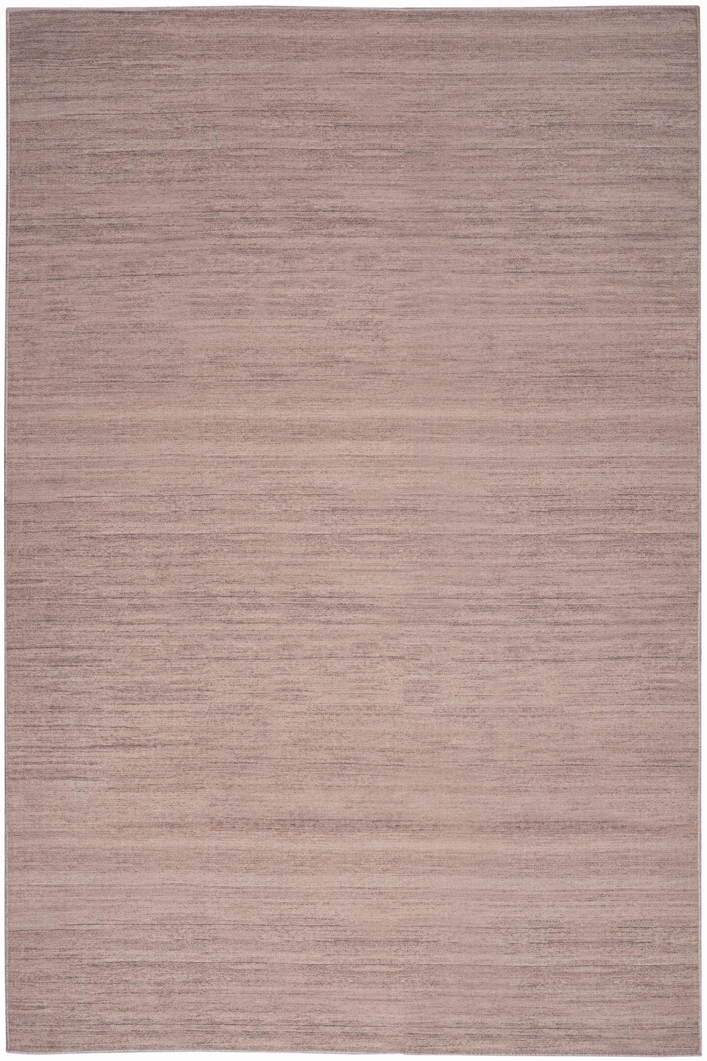 Dusty-pink rectangular rug with subtle horizontal texture, versatile living room decor.