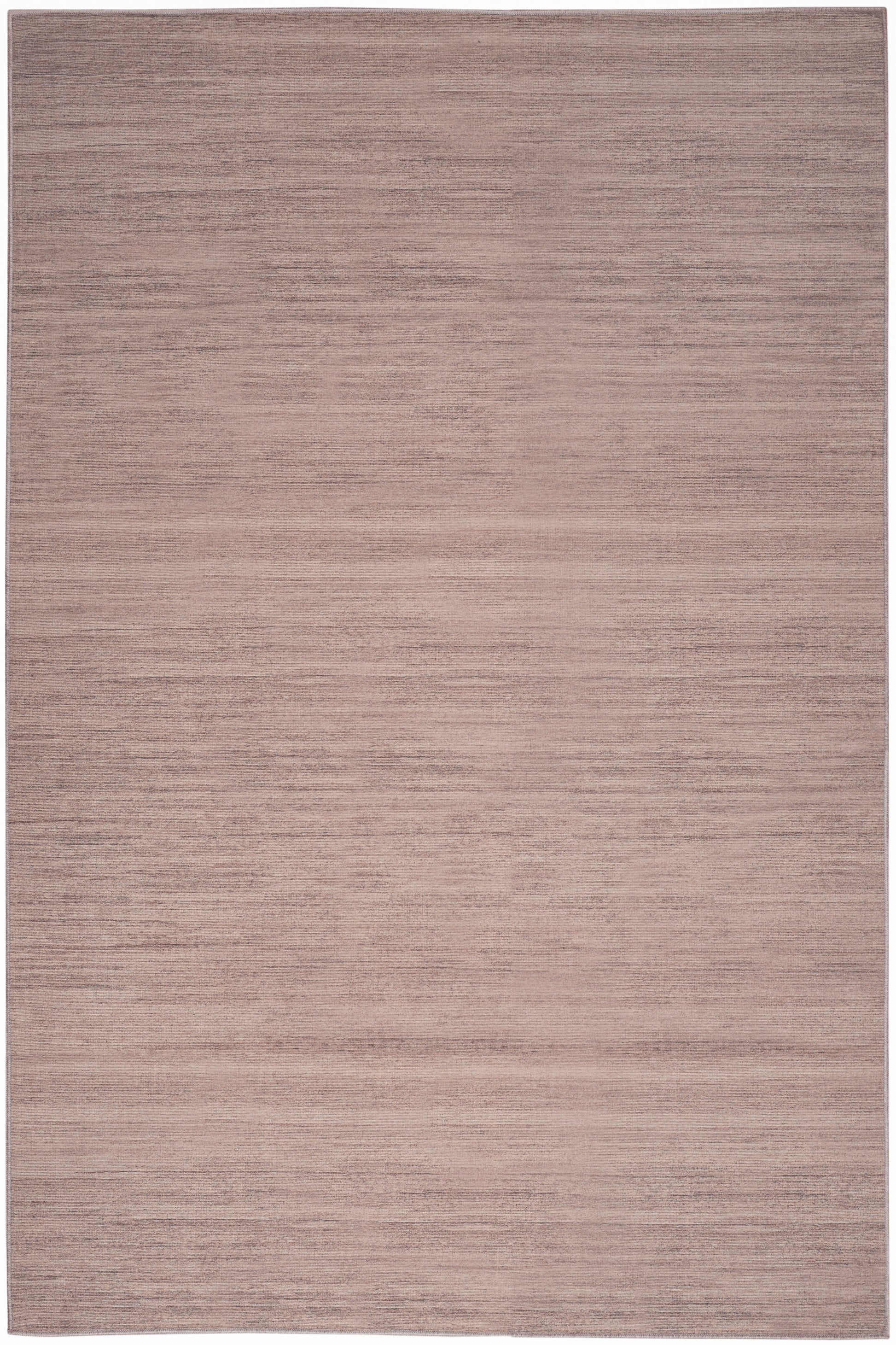 Dusty-pink rectangular rug with subtle horizontal texture, versatile living room decor.