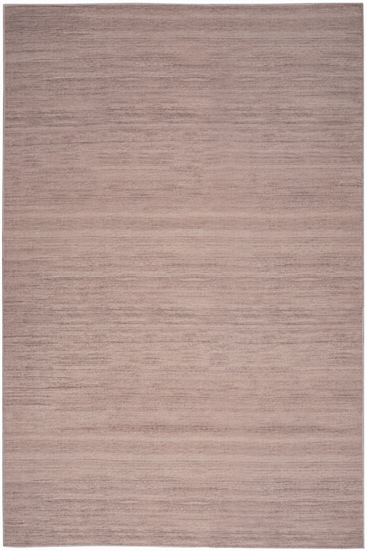 Dusty-pink rectangular rug with subtle horizontal texture, versatile living room decor.