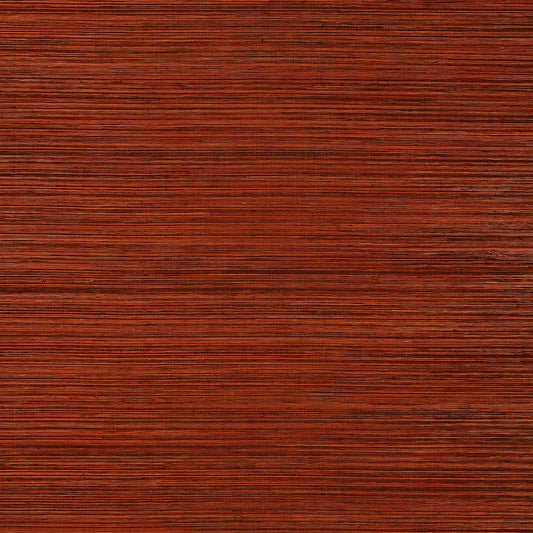 SCHUMACHER  PERFECT BASICS: TEXTURED WALLCOVERING STRIE SISAL   Burnt Orange   - 5000724