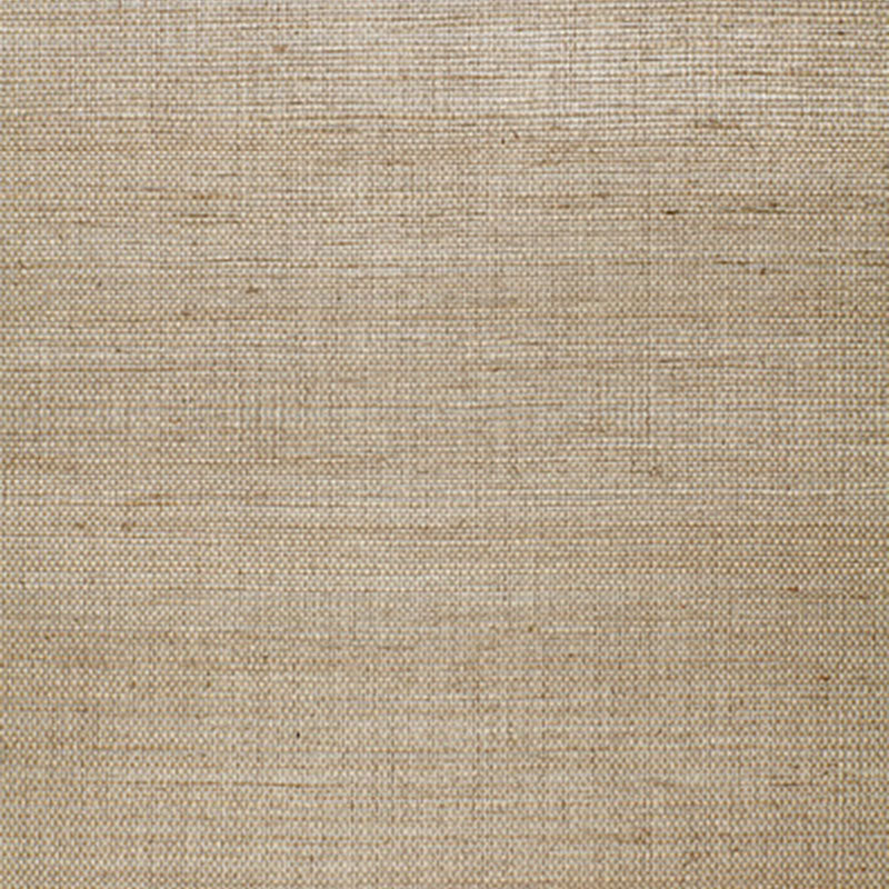 Close-up of natural beige woven sisal texture with visible fibers and coarse weave