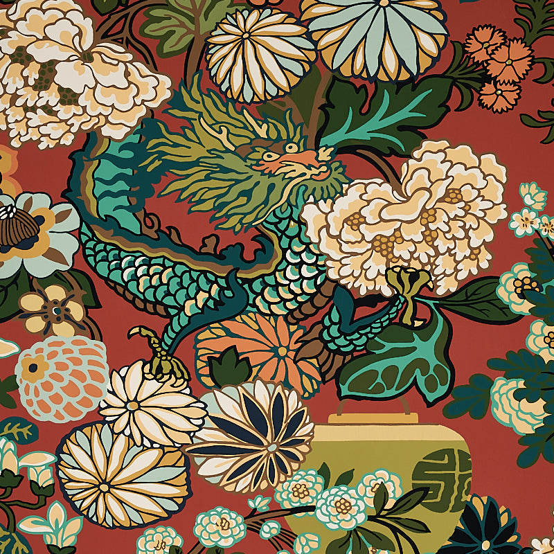 SCHUMACHER WALLCOVERING  PRINT HAPPY CHIANG MAI DRAGON   LACQUER   - 5001061