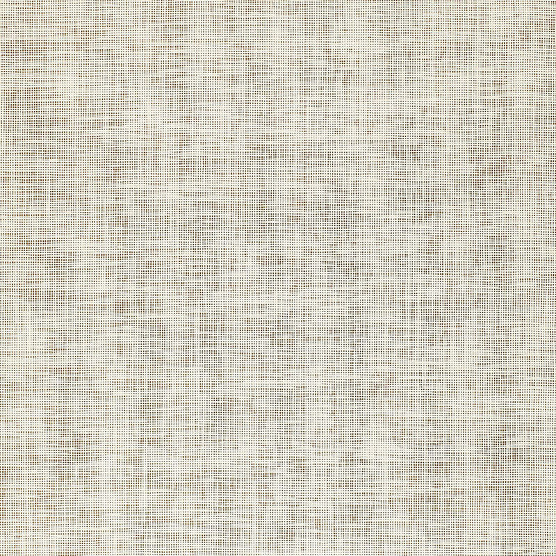 Beige linen-look woven fabric texture with a crosshatched weave and natural fibers.