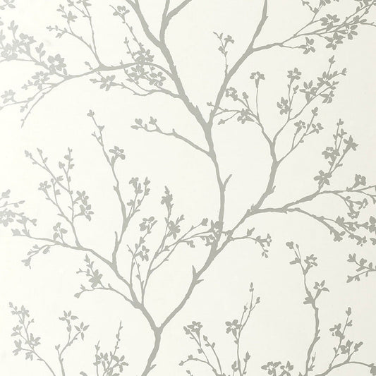 SCHUMACHER WALLCOVERING  AVANT GARDE TWIGGY   SILVER   - 5003340