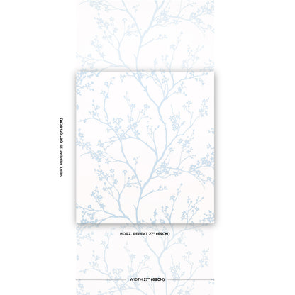 SCHUMACHER WALLCOVERING  MOON RIVER TWIGGY   SKY   - 5003344