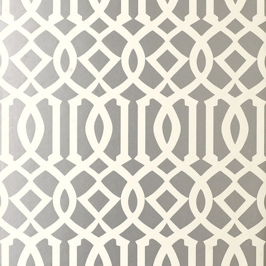SCHUMACHER  PRINT HAPPY IMPERIAL TRELLIS   SILVER   - 5003362