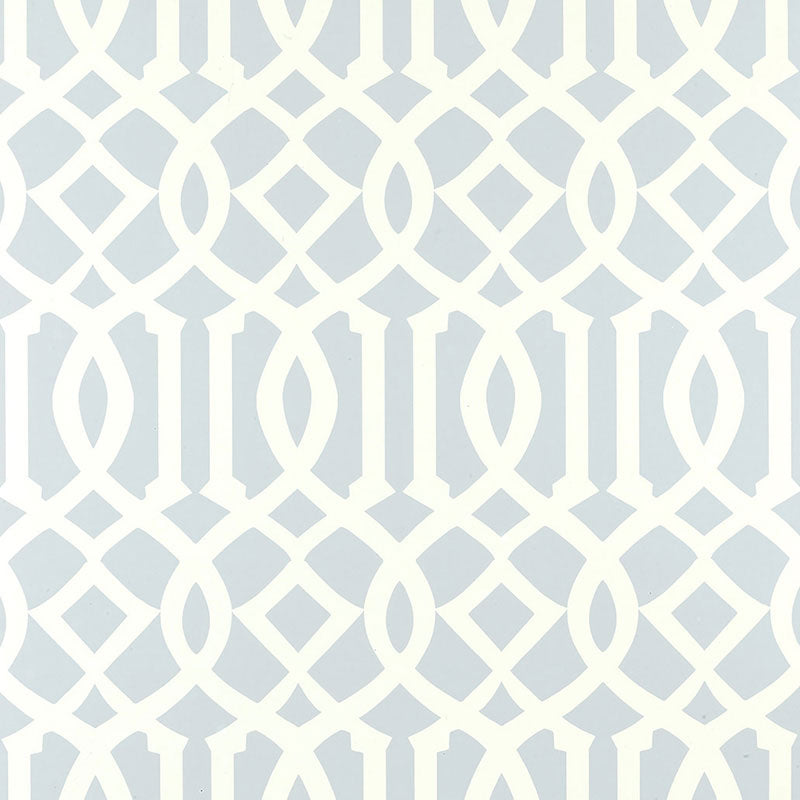 SCHUMACHER  PRINT HAPPY IMPERIAL TRELLIS   SOFT AQUA   - 5003363