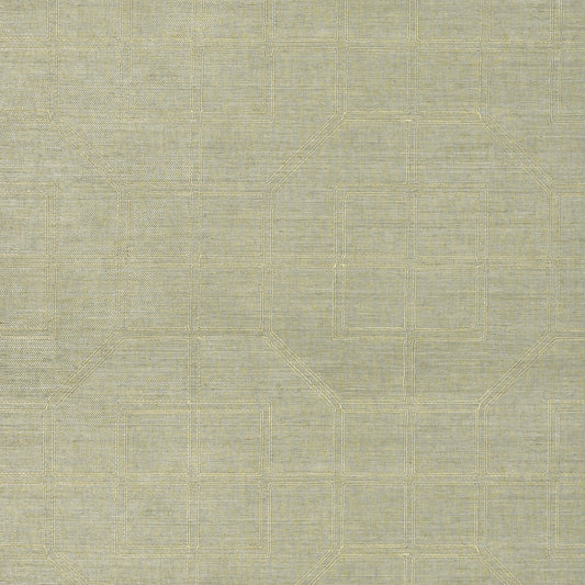 SCHUMACHER  ATELIER LINYI EMBROIDERED FRET SISAL   Mist   - 5003552