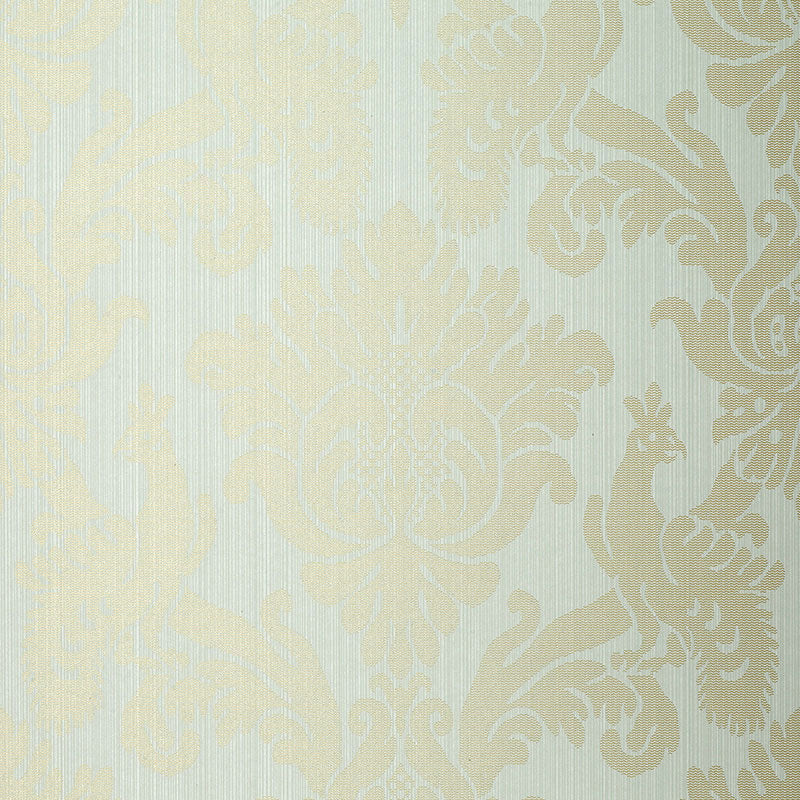 SCHUMACHER  PALAZZO VALETTE STRIE DAMASK   ROBIN'S EGG   - 5003662