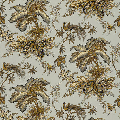 SCHUMACHER  CLASSIC PRINTS COCONUT GROVE   Aqua & Tan   - 5004052