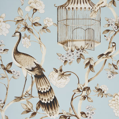 SCHUMACHER WALLCOVERING  ATELIER OISEAUX ET FLEURS   MINERAL   - 5004080
