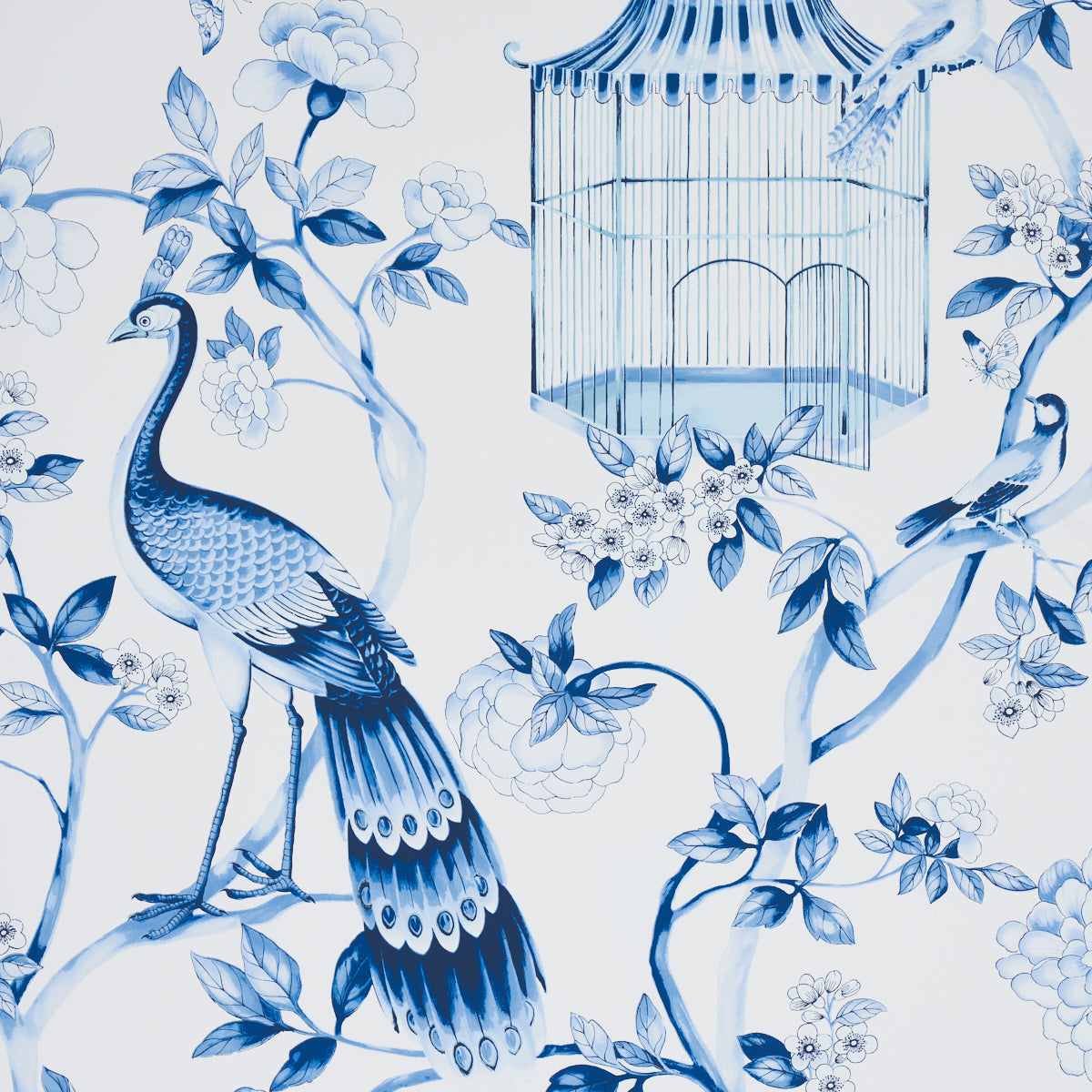 SCHUMACHER WALLCOVERING  ATELIER OISEAUX ET FLEURS   PORCELAIN   - 5004081