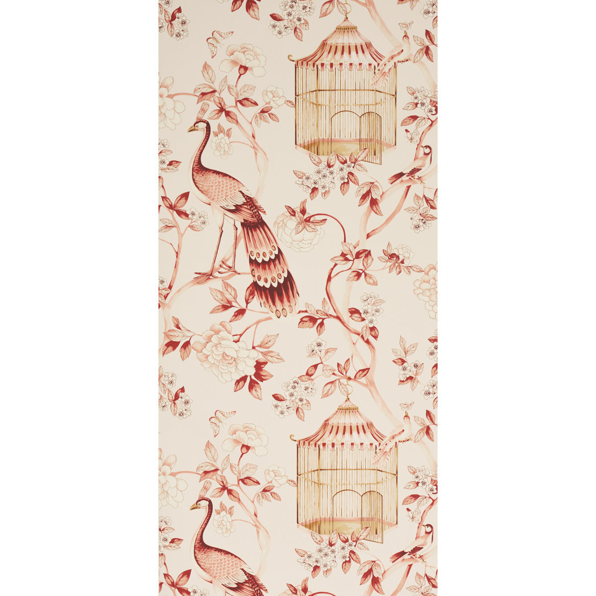 SCHUMACHER  ATELIER OISEAUX ET FLEURS   Cinnabar   - 5004082