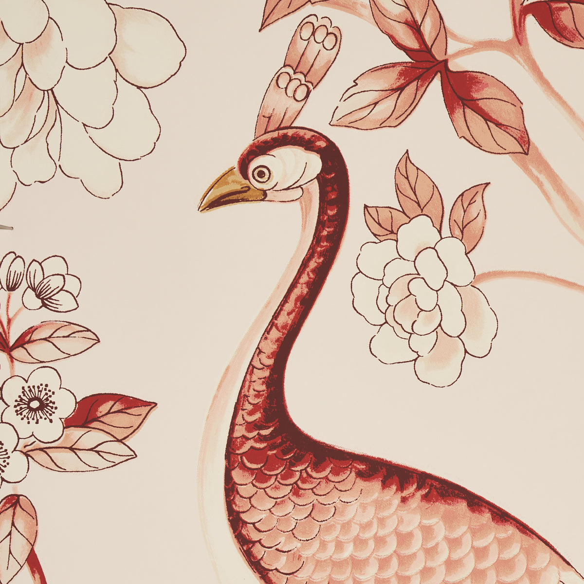 SCHUMACHER  ATELIER OISEAUX ET FLEURS   Cinnabar   - 5004082