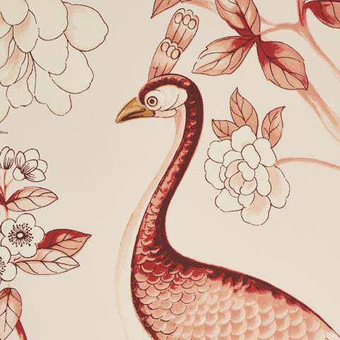 SCHUMACHER  ATELIER OISEAUX ET FLEURS   Cinnabar   - 5004082