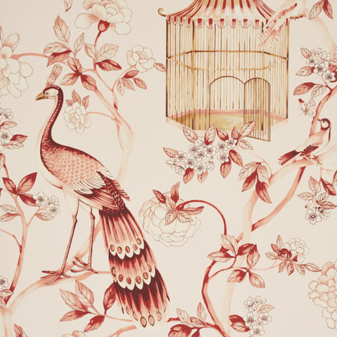 SCHUMACHER  ATELIER OISEAUX ET FLEURS   Cinnabar   - 5004082