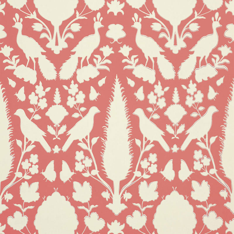 SCHUMACHER  EXUBERANT PRINTS CHENONCEAU   CORAL   - 5004125