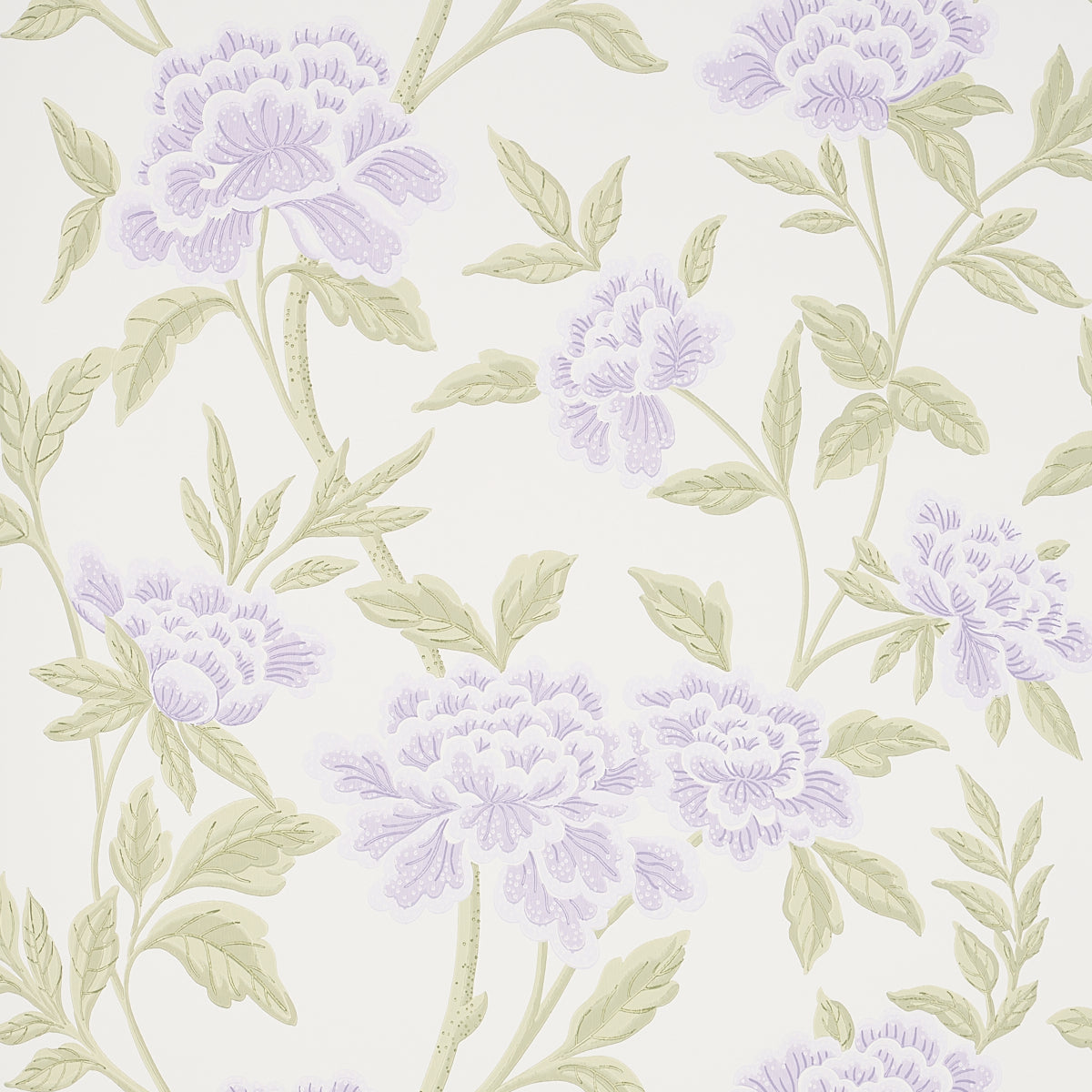 SCHUMACHER WALLCOVERING  ORIENT EXPRESS WHITNEY FLORAL   LAVENDAR   - 5004384