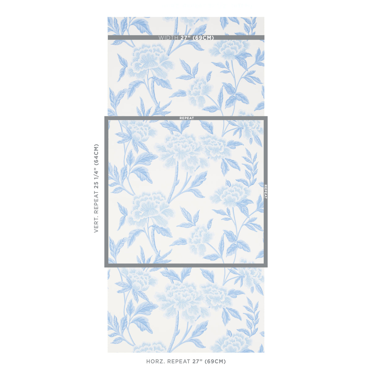 SCHUMACHER  ORIENT EXPRESS WHITNEY FLORAL   BLUE   - 5004385