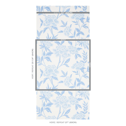 SCHUMACHER  ORIENT EXPRESS WHITNEY FLORAL   BLUE   - 5004385