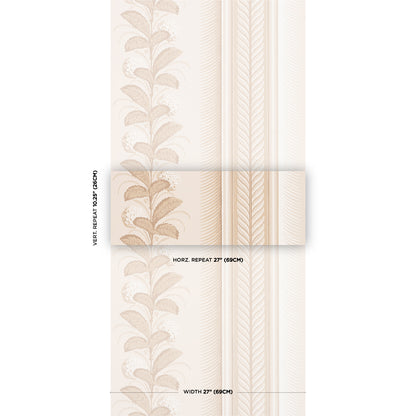 SCHUMACHER WALLCOVERING  GREENHOUSE HYDRANGEA DRAPE   FAWN   - 5004453