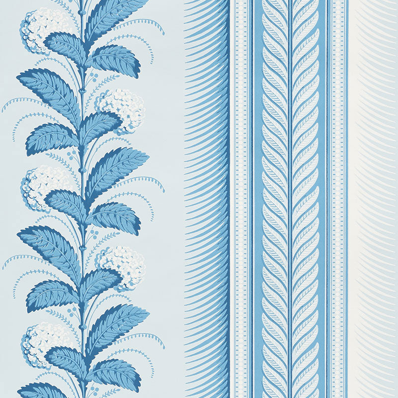 SCHUMACHER WALLCOVERING  GREENHOUSE HYDRANGEA DRAPE   DELFT   - 5004454