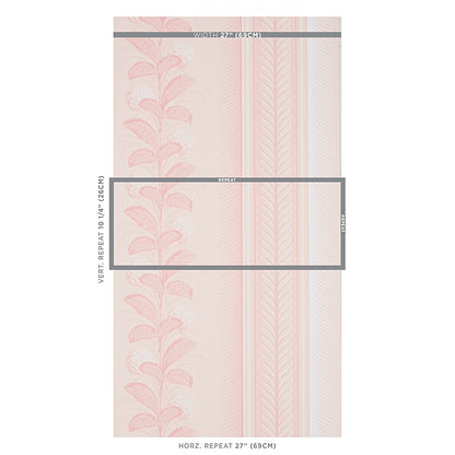 SCHUMACHER WALLCOVERING  HOBE ERWIN HYDRANGEA DRAPE   BLUSH   - 5004458