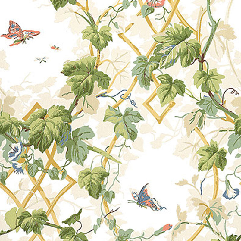 SCHUMACHER WALLCOVERING  GREENHOUSE LEAFY ARBOR   CREAM   - 5004490
