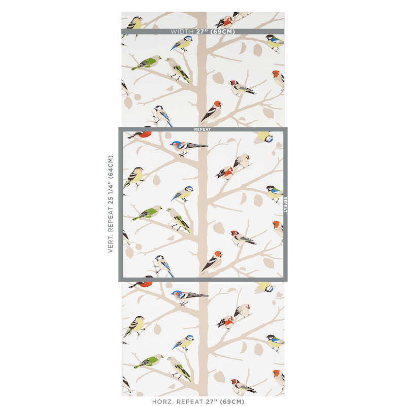 SCHUMACHER WALLCOVERING  EXUBERANT PRINTS A-TWITTER   SUMMER   - 5005031