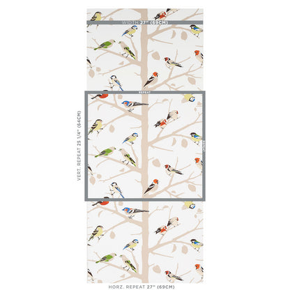 SCHUMACHER WALLCOVERING  EXUBERANT PRINTS A-TWITTER   SUMMER   - 5005031