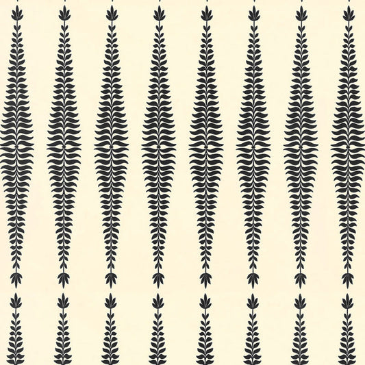 SCHUMACHER  MODERN NATURE FERN TREE   NOIR   - 5005070