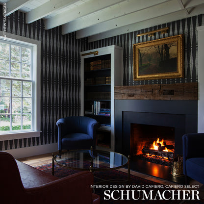 SCHUMACHER WALLCOVERING  THE SMART SET FERN TREE   GRAPHITE   - 5005073