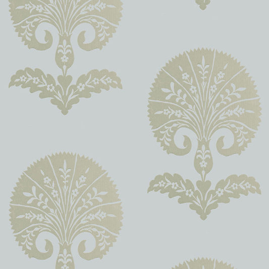 SCHUMACHER  MODERN NATURE OTTOMAN FLOWER   HELIOTROPE   - 5005082