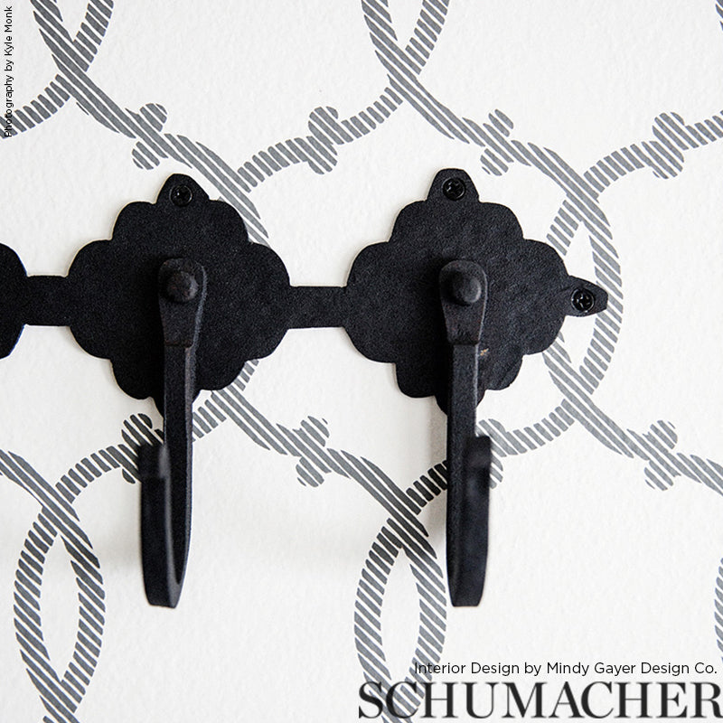 SCHUMACHER  MODERN NATURE TRACERY   CHARCOAL   - 5005121
