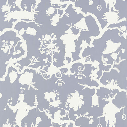SCHUMACHER  EXUBERANT PRINTS SHANTUNG SILHOUETTE PRINT   Wisteria   - 5005152