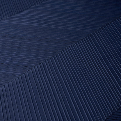 SCHUMACHER  TEXTURED WALLCOVERINGS & PRINTED GRASSCLOTHS CHEVRON TEXTURE   MIDNIGHT BLUE   - 5005654