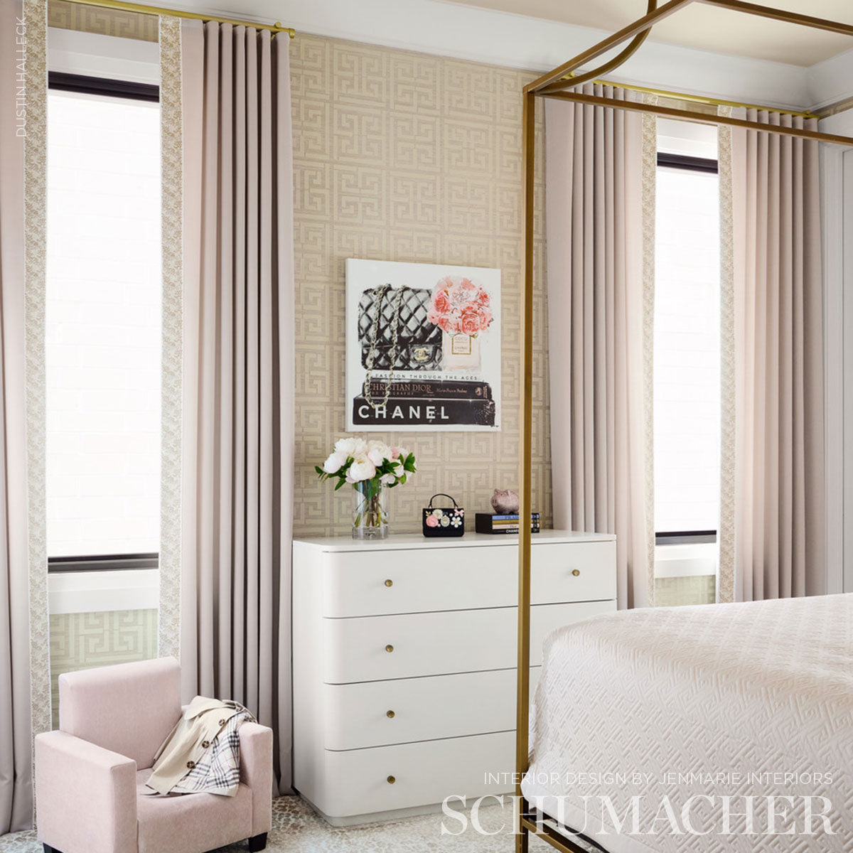 SCHUMACHER  MODERN GLAMOUR GREEK KEY SISAL   SILVER   - 5005690