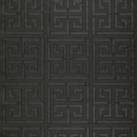 SCHUMACHER  MODERN GLAMOUR GREEK KEY SISAL   JET   - 5005692