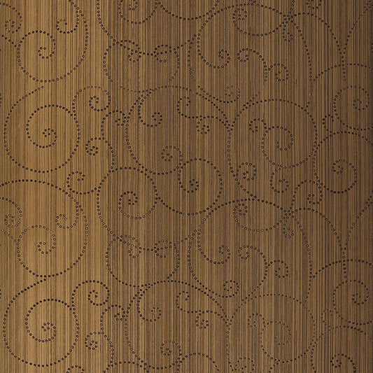 SCHUMACHER  MODERN GLAMOUR BEADED SCROLL   BURNISHED BRONZE   - 5005723