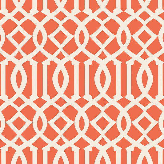 SCHUMACHER  PRINT HAPPY IMPERIAL TRELLIS II   IVORY , M,ARIN   - 5005800