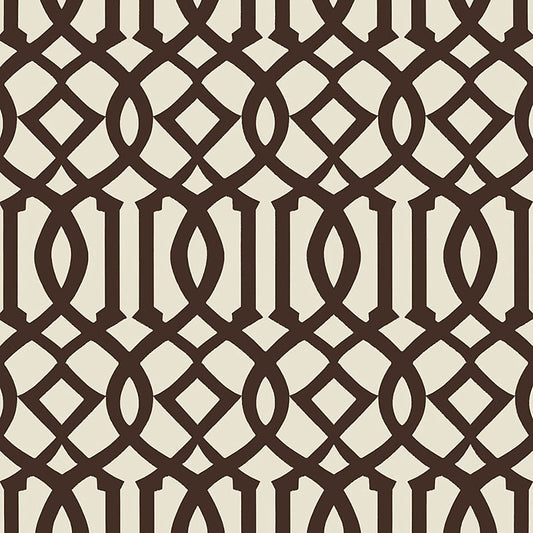 SCHUMACHER  PRINT HAPPY IMPERIAL TRELLIS II   JAVA , CREAM   - 5005803