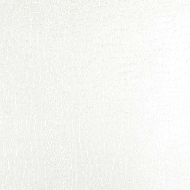 SCHUMACHER WALLCOVERING  FABULOUS FAUX CROCODILE   White   - 5005830