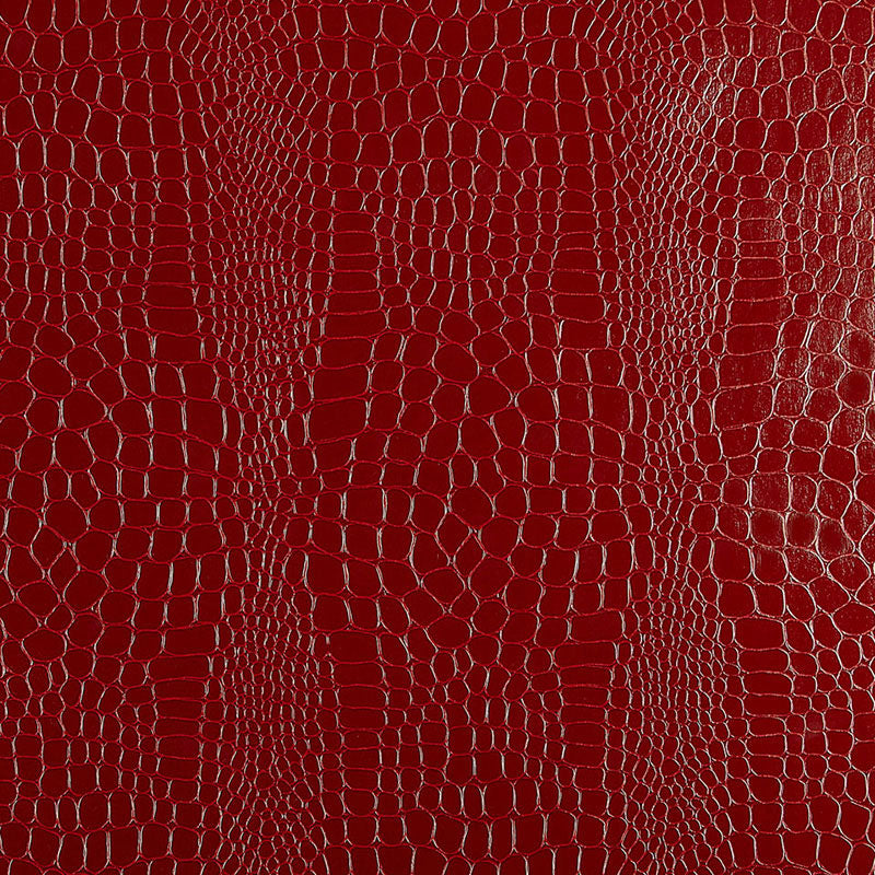SCHUMACHER WALLCOVERING  FABULOUS FAUX CROCODILE   CRIMSON   - 5005831