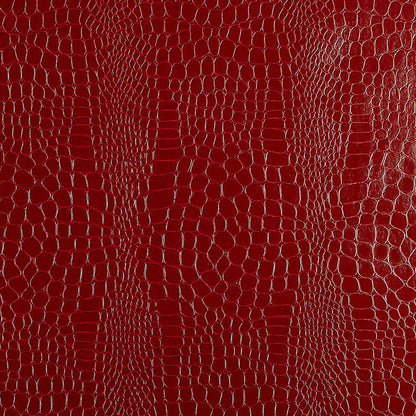 SCHUMACHER WALLCOVERING  FABULOUS FAUX CROCODILE   CRIMSON   - 5005831