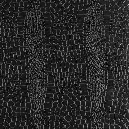 SCHUMACHER WALLCOVERING  FABULOUS FAUX CROCODILE   JET   - 5005834