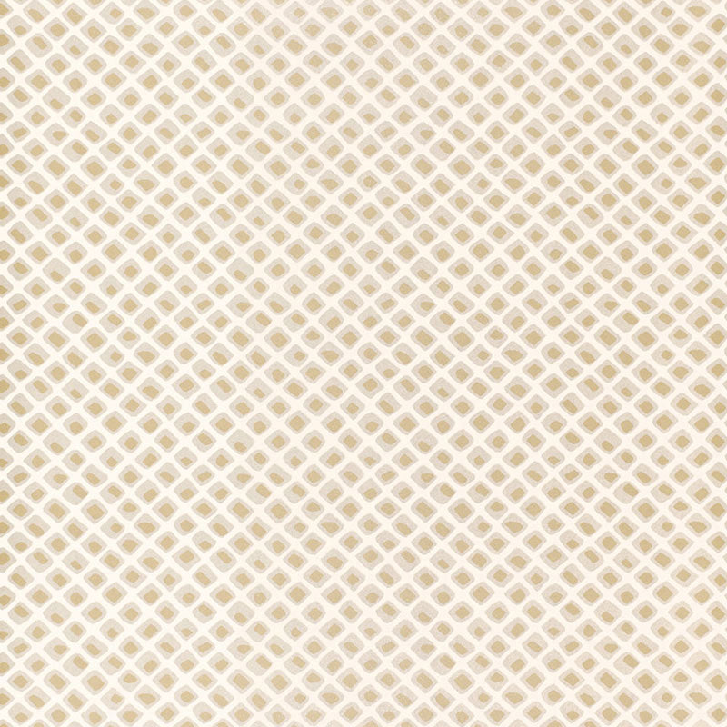 Beige diamond-mesh fabric close-up with a woven lattice pattern.